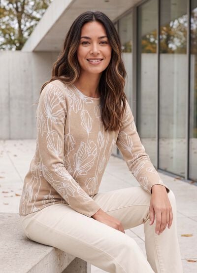 Pullover in Jacquard-Dessin 
